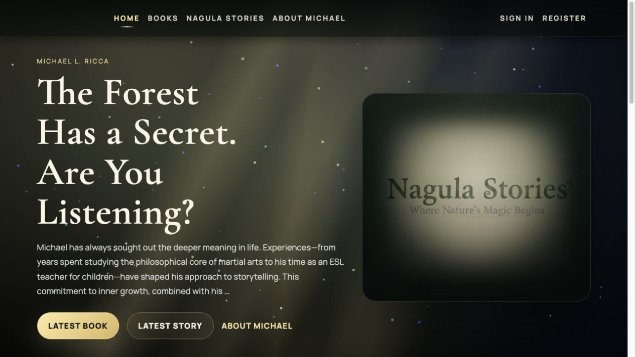 Nagula Stories website preview